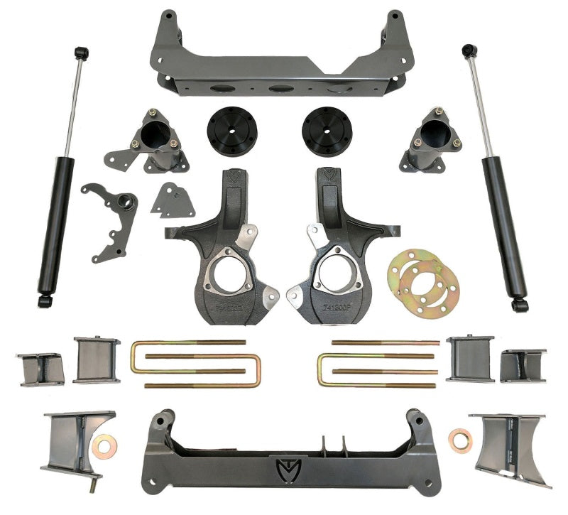 MXT Lift Kit Component Box - MaxTrac 14-18 GM K1500 4WD w/Stamped Steel Susp. (Non Magneride) 7in/7in MaxPro Spindle Lift Kit