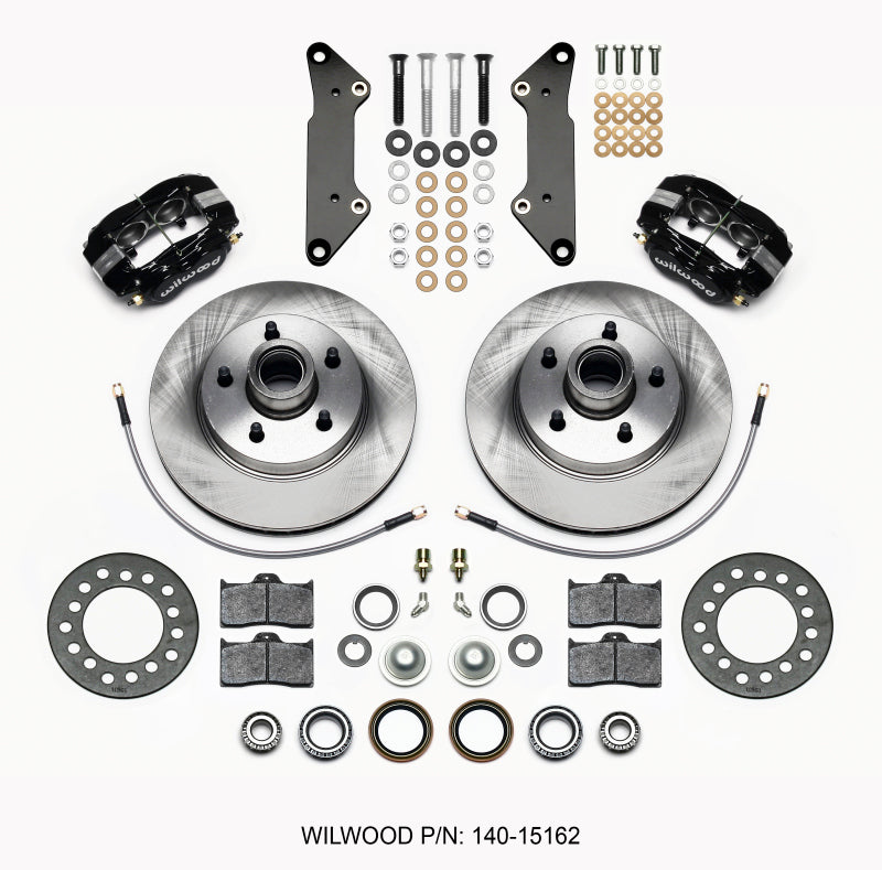 WIL Dynalite Brake Kit - Wilwood Forged Dynalite-M Front Kit 11.88in 1 PC Rotor&Hub Cadillac 1957-60