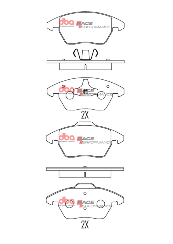 DBA RP Performance Brake Pads - DBA 06-13 Volkswagen GTI Front RP Performance Brake Pads