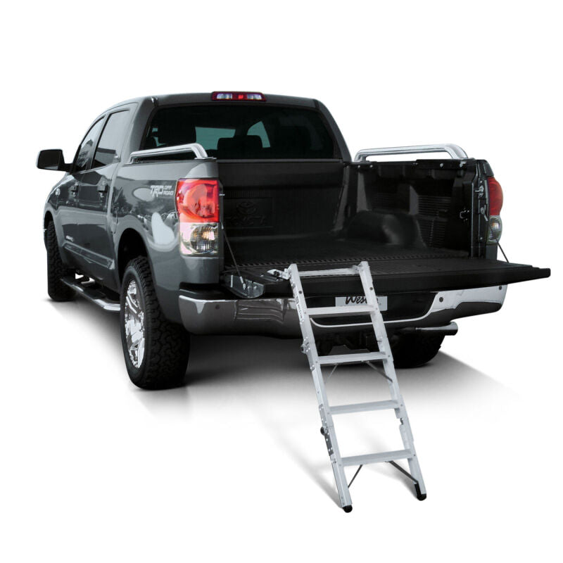 WES Truck-Pal Tailgate Ladder - Westin Truck-Pal Tailgate Ladder - Aluminum
