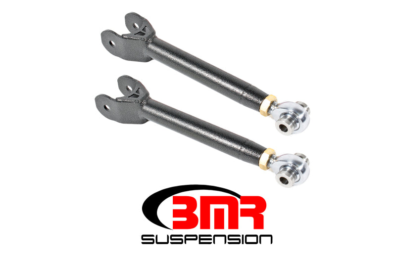BMR Trailing Arms - BMR 16-17 6th Gen Camaro Upper Trailing Arms w/ Single Adj. Rod Ends - Black Hammertone