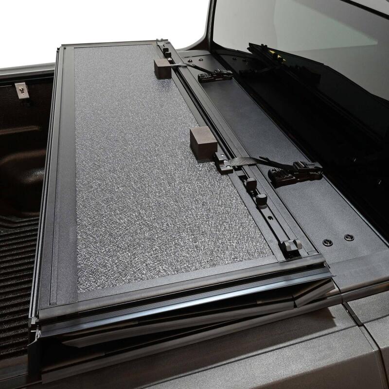 WES Hard Tri-Fold Tonneau Covers - Westin 22-26 Ford Maverick 4WD 4ft. 6in. Bed Hard Tri-Fold Tonneau Cover - Black