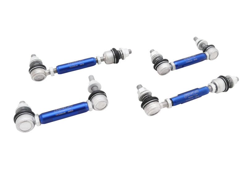 SPR Sway Bar Links - SuperPro 03-24 Toyota 4Runner HD Adjustable End Link Set (TRC1285L + TRC1285V)