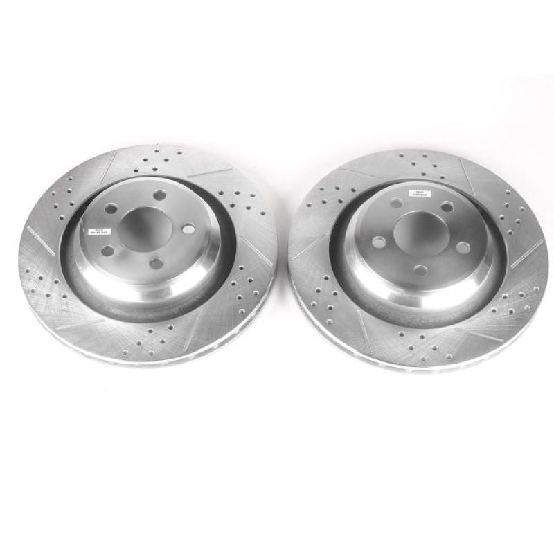 PSB Evolution Drill/Slot Rotor - Power Stop 05-10 Chrysler 300 Rear Evolution Drilled & Slotted Rotors - Pair