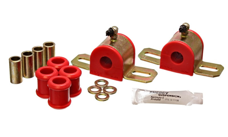 ES Sway Bar Bushings - Red - Energy Suspension 08-10 Chrysler 300C RWD / 07-10 Charger RWD Red 17.5mm Rear Sway Bar Bushing Set