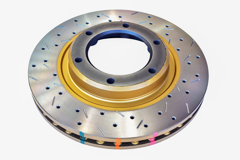DBA 4000 Slot&Drill Rotors - DBA 96-97 Lexus LX 450/ 8/92+ Toyota Landcruiser 80 Series Front Drilled & Slotted 4000 Series Rotor