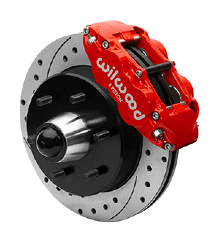 WIL Superlite Brake Kit - Wilwood Narrow Superlite 6R Big Brake Front Brake Kit 96-87 Chevy & GMC C10/C15 - Red