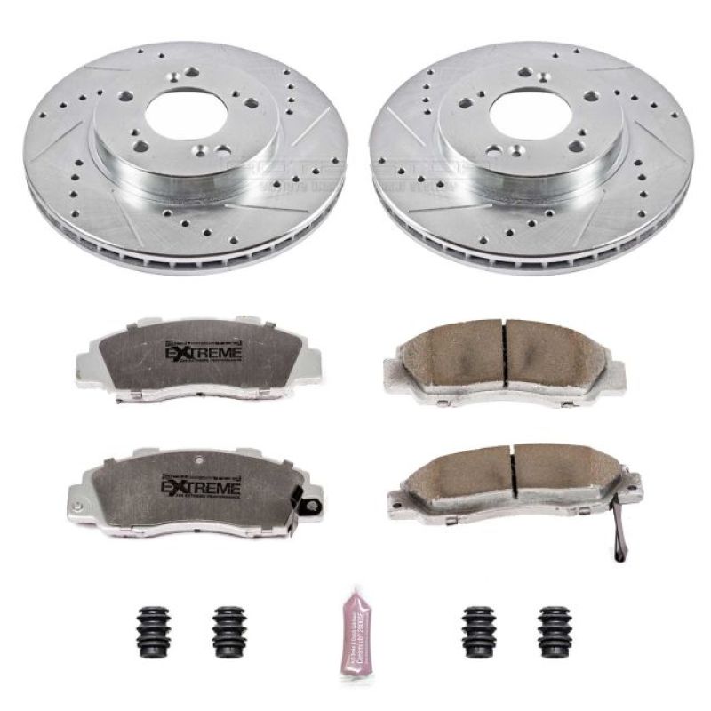 PSB Z26 Street Warrior Kit - Power Stop 97-01 Acura Integra Front Z26 Street Warrior Brake Kit