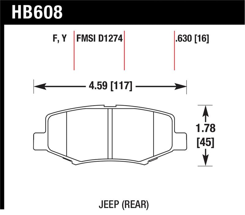 HAWK LTS Brake Pads - Hawk LTS Street Brake Pads