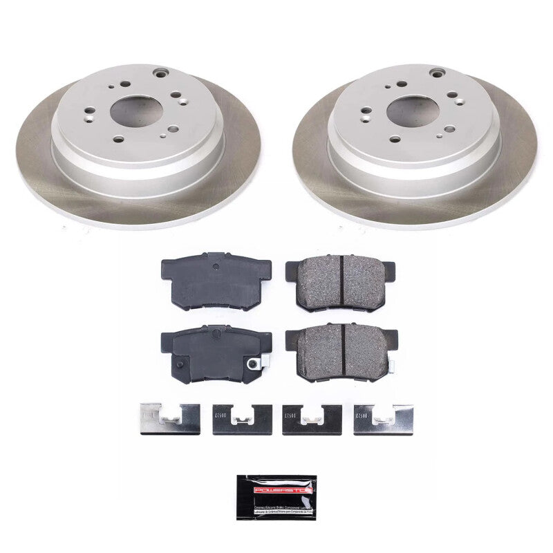 PSB Semi-Coated Rotor Kits - Power Stop 07-12 Acura RDX Rear Semi-Coated Rotor Kit