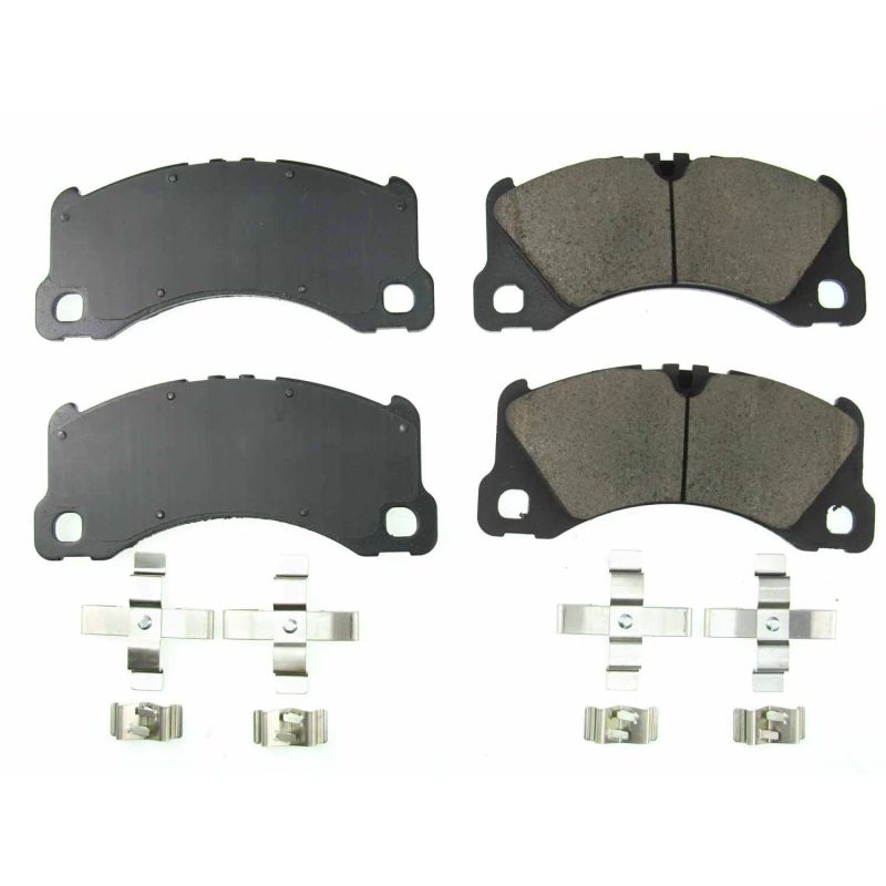 PSB Z17 Evolution Brake Pads - Power Stop 13-17 Porsche Cayenne Front Z17 Evolution Ceramic Brake Pads w/Hardware