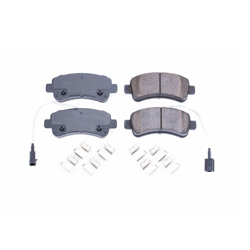 PSB Z17 Evolution Brake Pads - Power Stop 2014 Ram ProMaster 1500 Rear Z17 Evolution Ceramic Brake Pads w/Hardware
