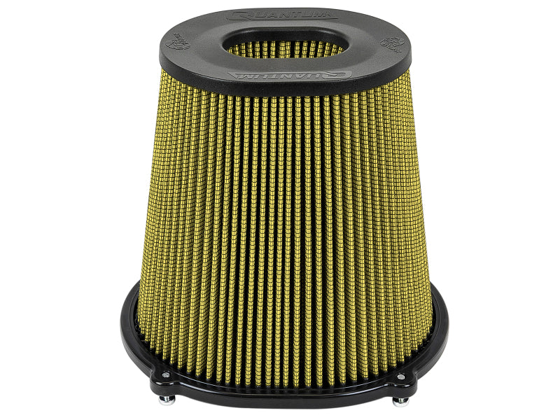 AFE Quantum Intakes - aFe Quantum Pro-Guard 7 Air Filter Inverted Top - 5in Flange x 9in Height - Oiled PG7