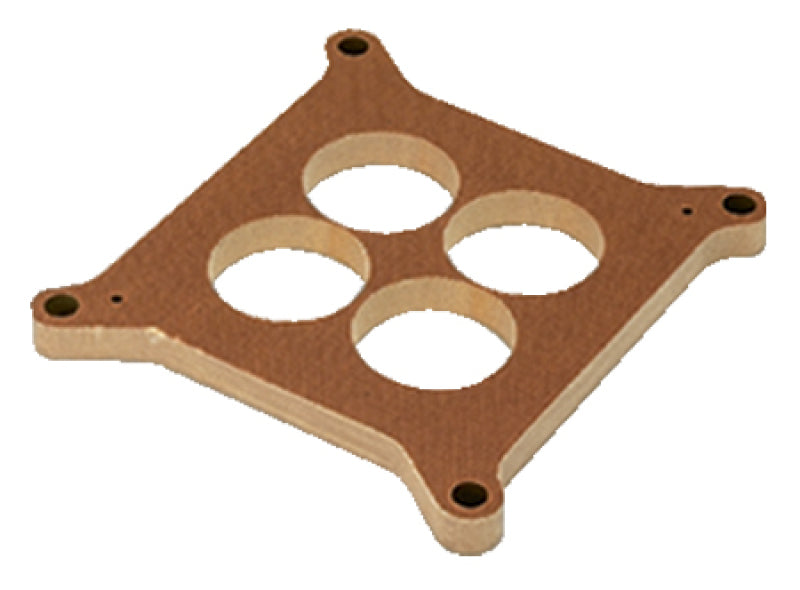 MOR Carburetor Spacers - Moroso 4150/4160 Carburetor Spacer - 4 Hole Plenum - 1/2in - Phenolic