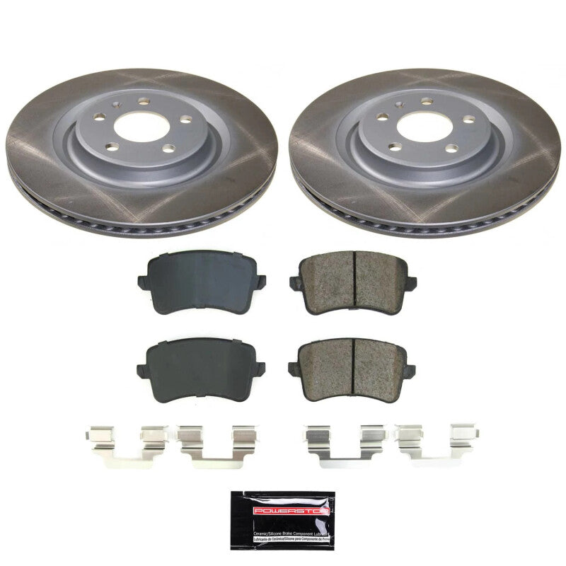 PSB Semi-Coated Rotor Kits - Power Stop 14-17 Audi SQ5 Rear Semi-Coated Rotor Kit