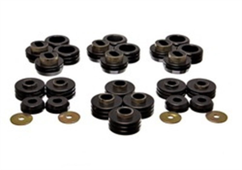 ES Body Mounts - Black - Energy Suspension 81-91 GM Denali XL/Suburban/Yukon XL 2WD/4WD Black Body (Cab) Mount Set