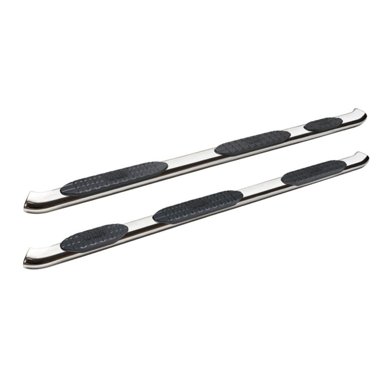 WES Nerf Bars - PRO TRAXX 5 - Westin 2019 Chevrolet Silverado Double Cab PRO TRAXX 5 W2W Oval Nerf Step Bars - Stainless Steel