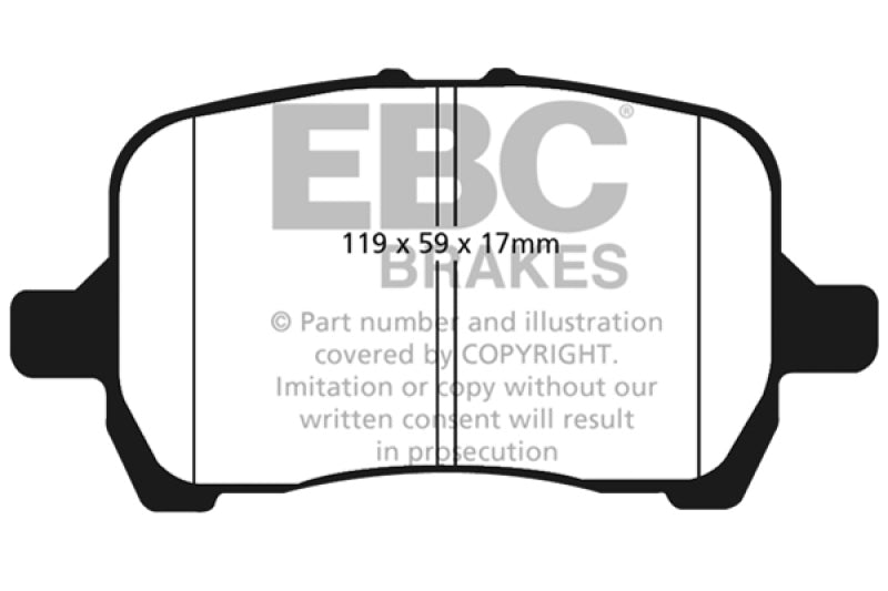 EBC Redstuff Brake Pad Sets - EBC 04-06 Chevrolet Cobalt 2.0 Supercharged Redstuff Front Brake Pads