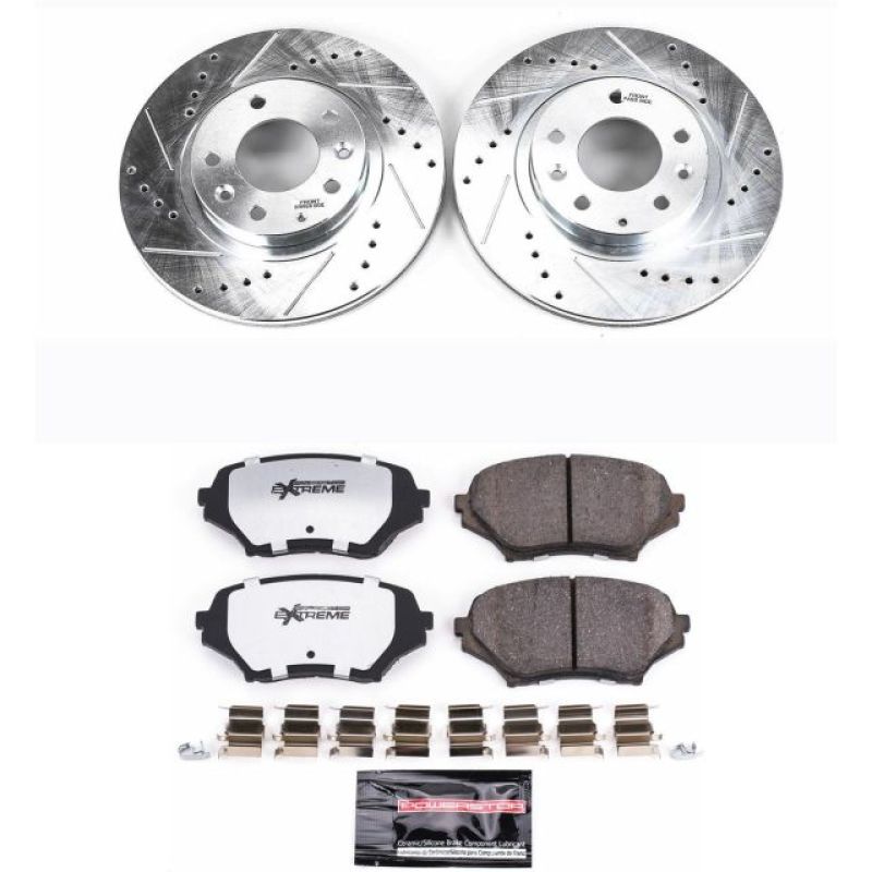 PSB Z26 Street Warrior Kit - Power Stop 06-15 Mazda MX-5 Miata Front Z26 Street Warrior Brake Kit