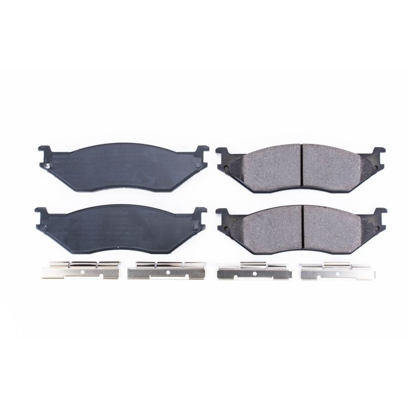 PSB Z17 Evolution Brake Pads - Power Stop 2002 Ford E-550 Econoline SD Front or Rear Z17 Evolution Ceramic Brake Pads w/Hardware