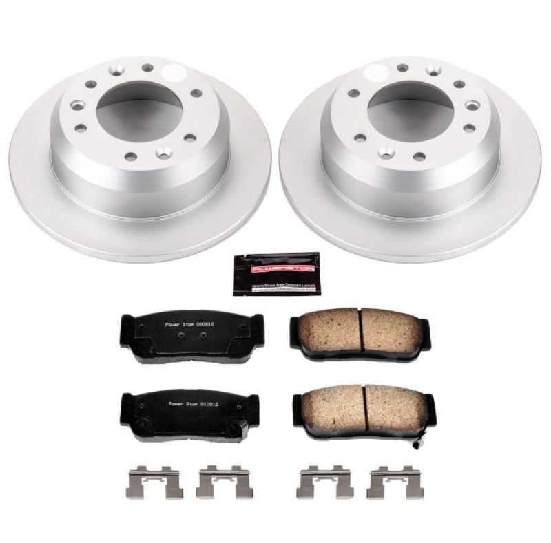PSB Z17 Evolution Coated Kit - Power Stop 2007 Hyundai Entourage Rear Z17 Evolution Geomet Coated Brake Kit
