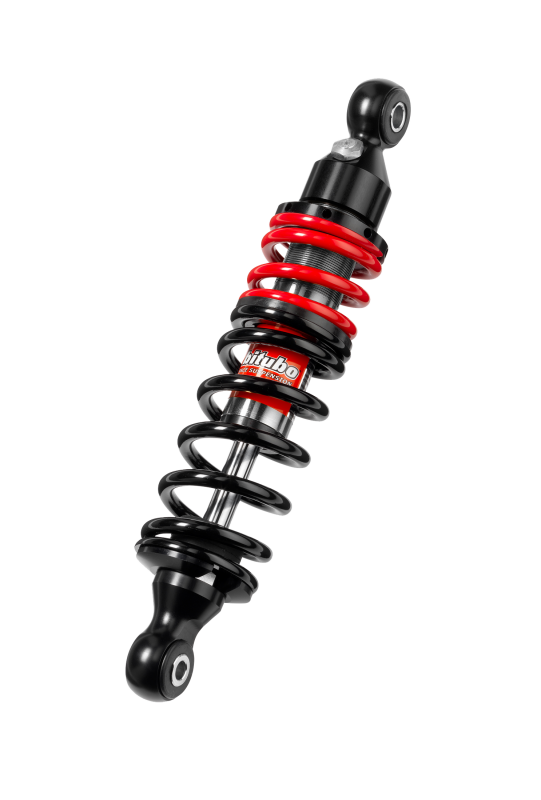 BIT YEB0 Monoshocks - Bitubo YEB0 Monoshocks Front Adjustable: Spring Preload, Red Spring