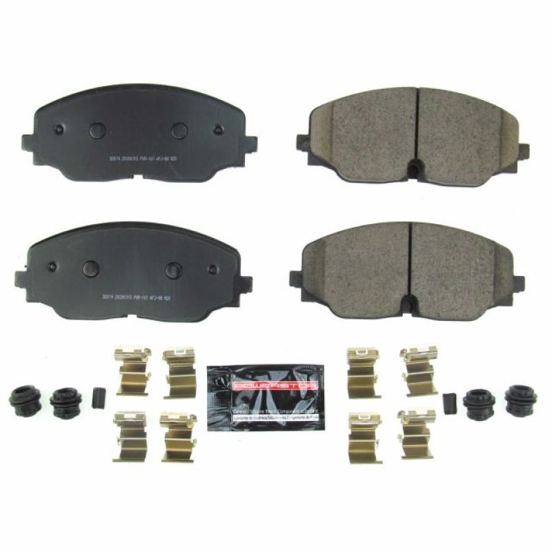 PSB Z23 Evolution Brake Pads - Power Stop 18-19 Volkswagen Atlas Front Z23 Evolution Sport Brake Pads w/Hardware