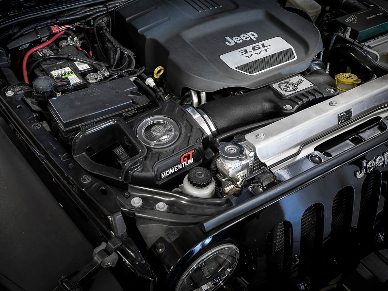 AFE Momentum GT Cold Air Intakes - aFe Momentum GT Pro DRY S Cold Air Intake System 12-18 Jeep Wrangler JK V6 3.6L