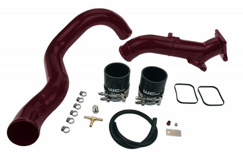 WCF Y-Bridge Kit - Wehrli 01-04 Chevrolet 6.6L LB7 Duramax 3in Y-Bridge Kit - Bengal Silver