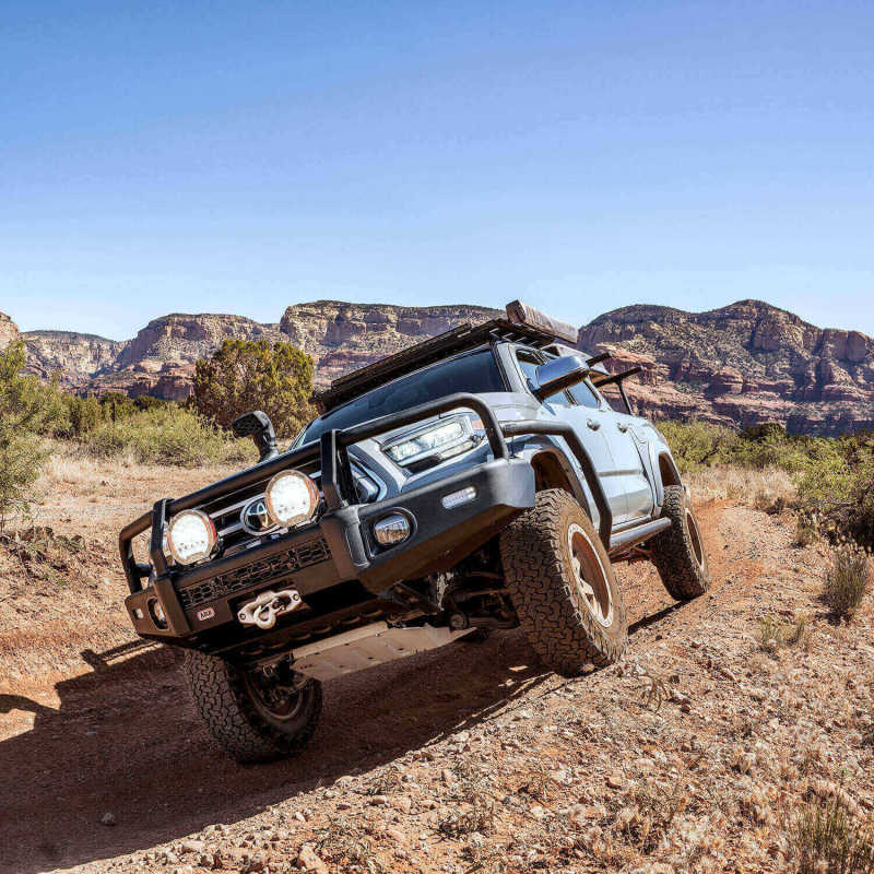 ARB Summit Bull Bars - ARB Summit Combar Textured Fogii Tacoma w/ Camera Relocation Kit