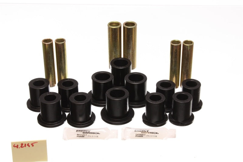 ES Spring/Shackle Bush - Black - Energy Suspension Ford Rear Spring Bushing Set Complete - Black