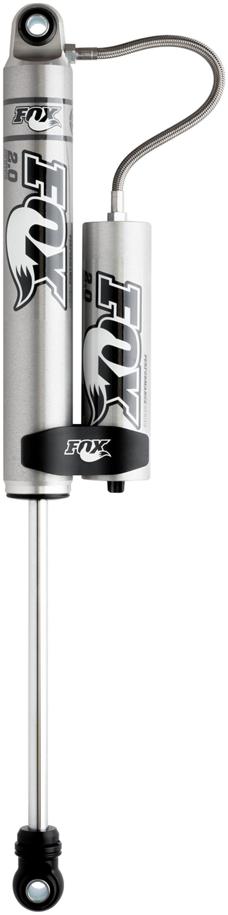 FOX 2.0 Perf Shock - Fox 99+ Chevy HD 2.0 Performance Series 10.6in. Smooth Body Remote Res. Rear Shock / 0-1in. Lift