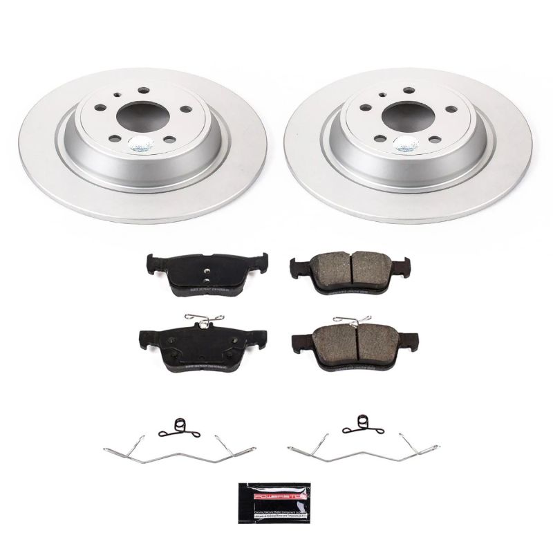 PSB Z17 Evolution Coated Kit - Power Stop 2020 Ford Fusion Rear Z17 Evolution Geomet Coated Brake Kit