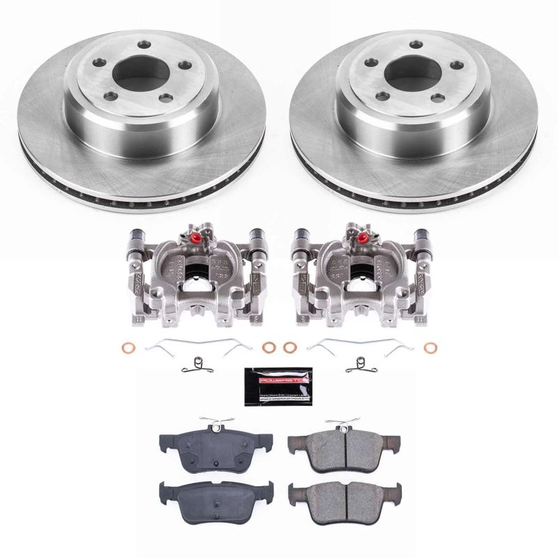 PSB Autospecialty Kit w/Cals - Power Stop 13-17 Ford Fusion Rear Autospecialty Brake Kit w/Calipers