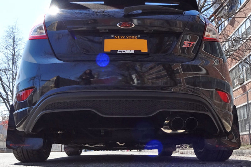 RAL Classic Blk Flap/Silv Logo - Rally Armor 13-19 Ford Fiesta ST Black UR Mud Flap w/Silver Logo