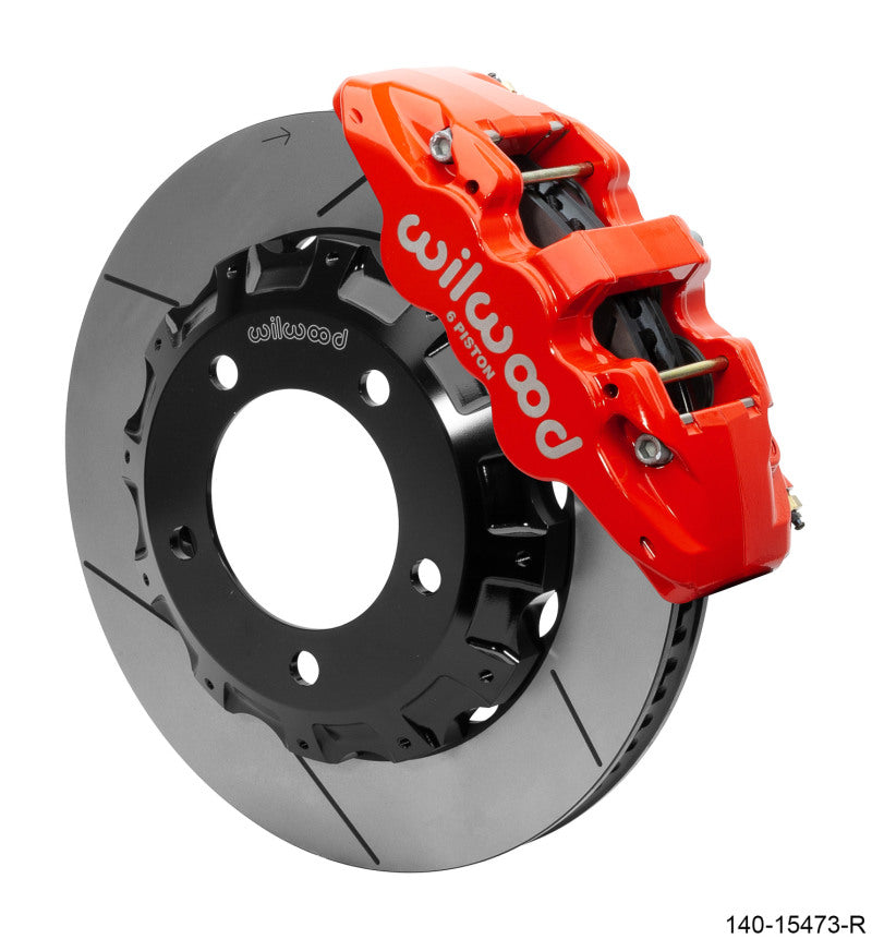 WIL Aero Brake Kit - Wilwood AERO6 Front Truck Kit 14.25in Red 2008-2015 Toyota Land Cruiser (J200) w/ Lines
