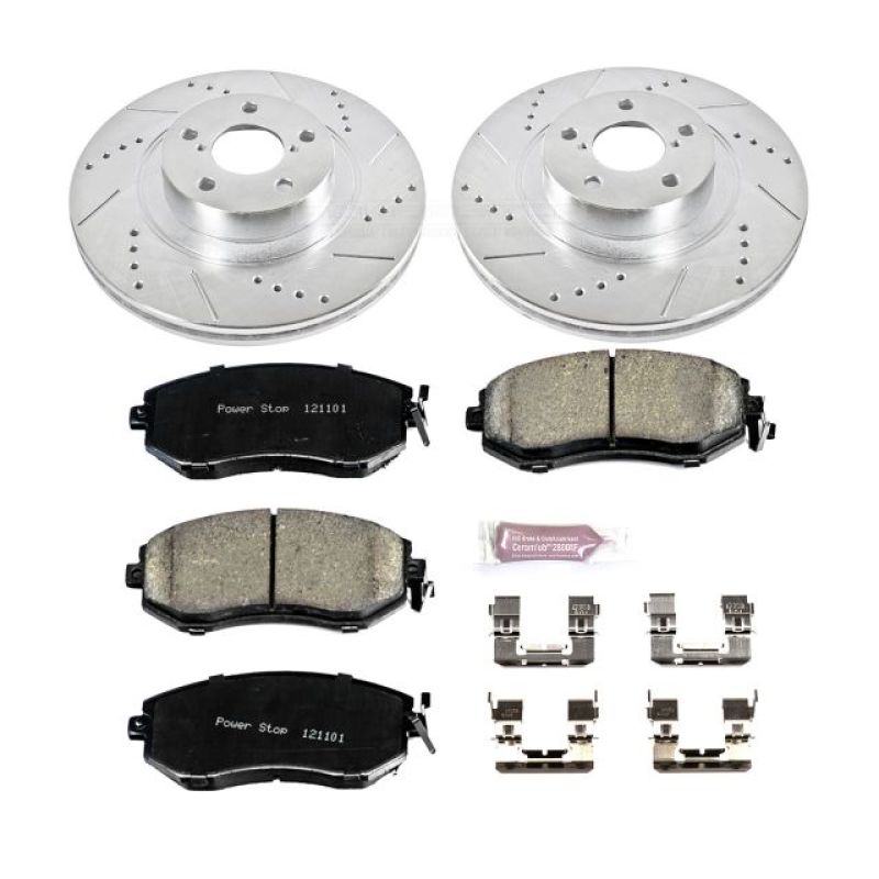 PSB Z23 Evolution Kit - Power Stop 13-16 Scion FR-S Front Z23 Evolution Sport Brake Kit