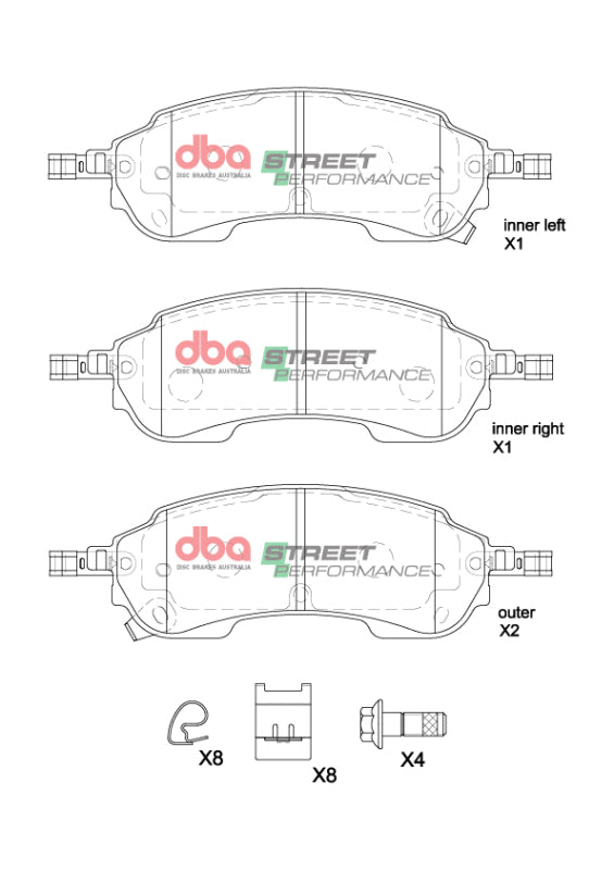 DBA SP Performance Brake Pads - DBA 2022+ Ford Ranger Raptor 3.0TT SP Performance Rear Brake Pads