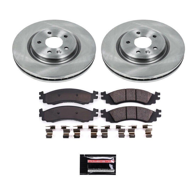 PSB Semi-Coated Rotor Kits - Power Stop 2010 Ford Taurus Front Semi-Coated Rotor Kit