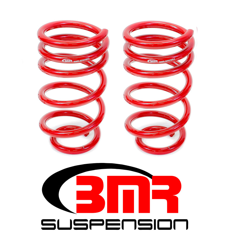 BMR Lowering Springs - BMR 10-15 5th Gen Camaro V8 Rear Lowering Springs - Red