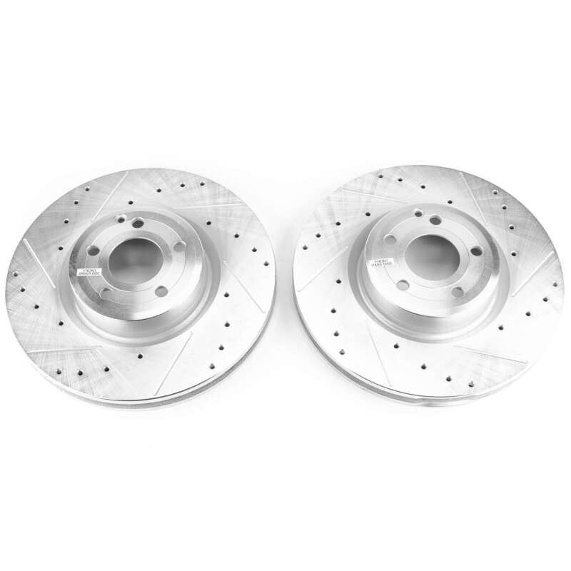 PSB Evolution Drill/Slot Rotor - Power Stop 15-16 Mercedes-Benz SL400 Front Evolution Drilled & Slotted Rotors - Pair