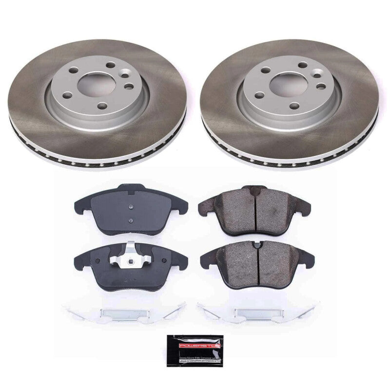 PSB Semi-Coated Rotor Kits - Power Stop 08-10 Volvo V70 Front Semi-Coated Rotor Kit