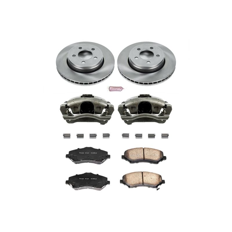 PSB Autospecialty Kit w/Cals - Power Stop 07-11 Dodge Nitro Front Autospecialty Brake Kit w/Calipers