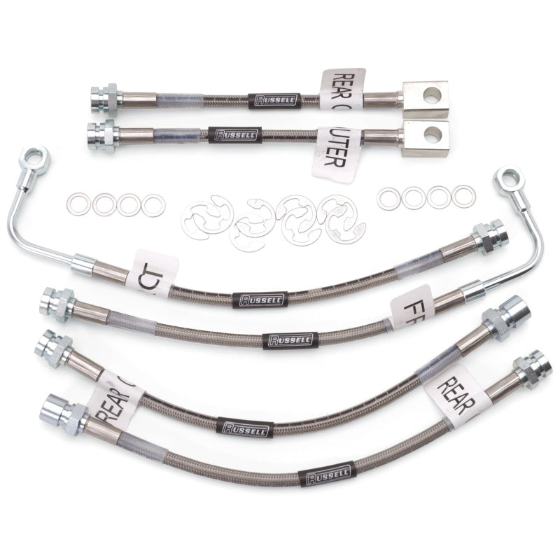 RUS Brake Line Kits - Russell Performance 98-02 Pontiac Firebird (with Traction Control) Brake Line Kit