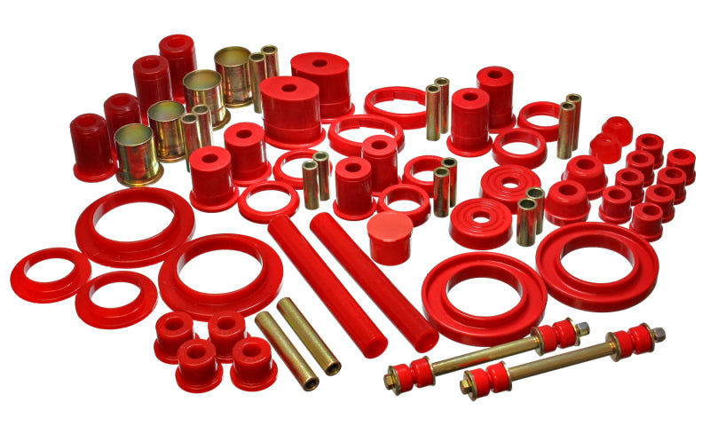 ES Hyper-Flex Sets - Red - Energy Suspension 85-93 Ford Mustang Red Hyper-flex Master Bushing Set