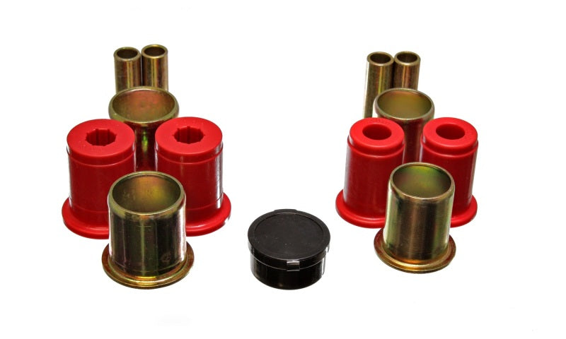 ES Cntrl Arm Bushings - Red - Energy Suspension Universal Red Control Arm Bushing Set - LOWERS ONLY