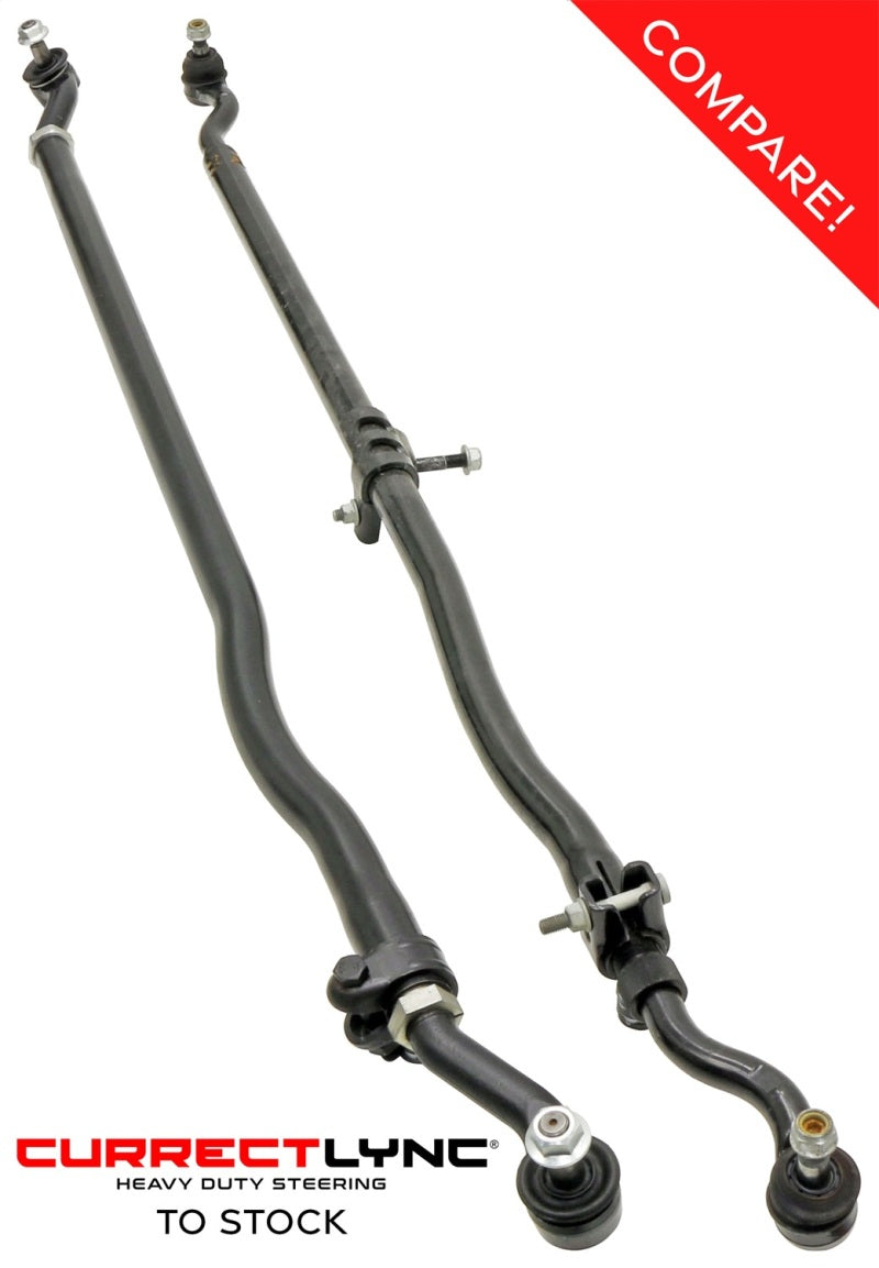 ROK Currectlync Steering Kits - RockJock JK Currectlync Tie Rod 1.65in Dia. Tube