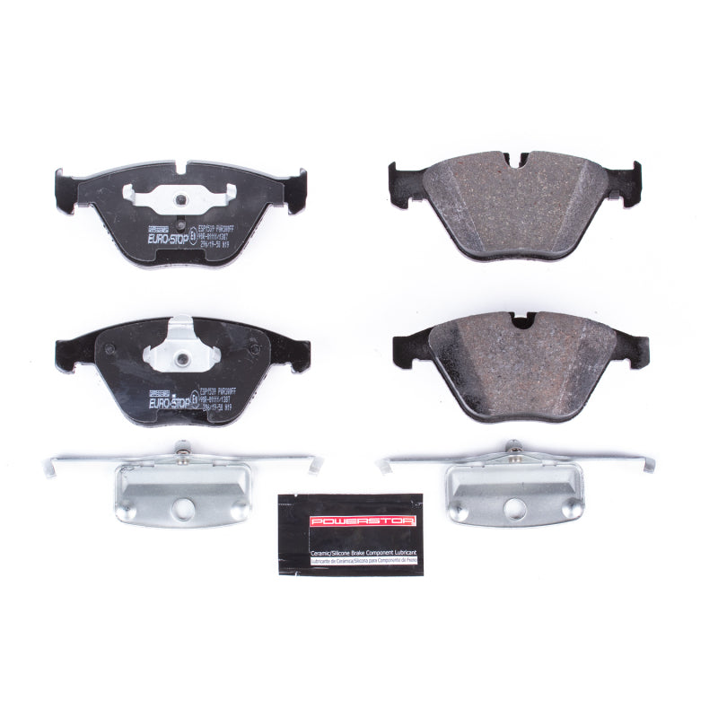 PSB Euro-Stop Brake Pads - Power Stop 11-16 BMW Z4 Euro-Stop ECE-R90 Front Brake Pads