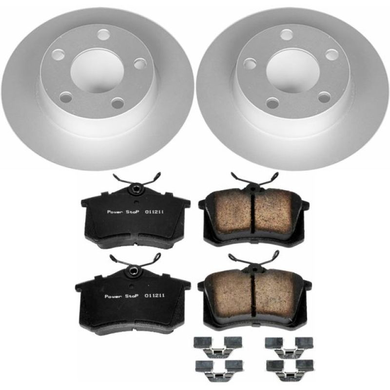 PSB Z23 Evolution Coated Kit - Power Stop 98-04 Audi A6 Quattro Rear Z23 Evolution Sport Coated Brake Kit