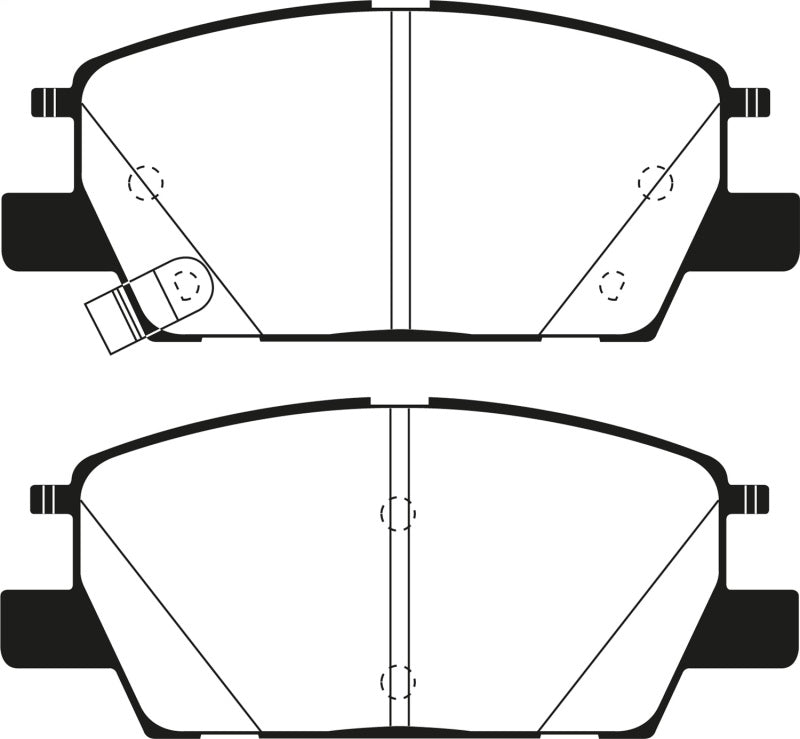 EBC Greenstuff Brake Pad Sets - EBC 2016+ Chevrolet Malibu 1.5L Turbo (Elec PB) Greenstuff Front Brake Pads